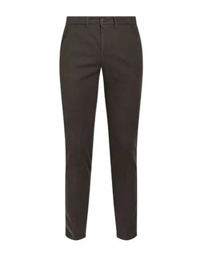 Luca Bertelli Man Pants Dark Brown Size 28 Cotton, Elastane