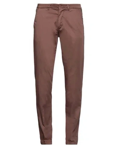 Luca Bertelli Man Pants Light Brown Size 30 Cotton, Elastane In Beige