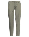 Luca Bertelli Man Pants Military Green Size 38 Cotton, Elastane In Green