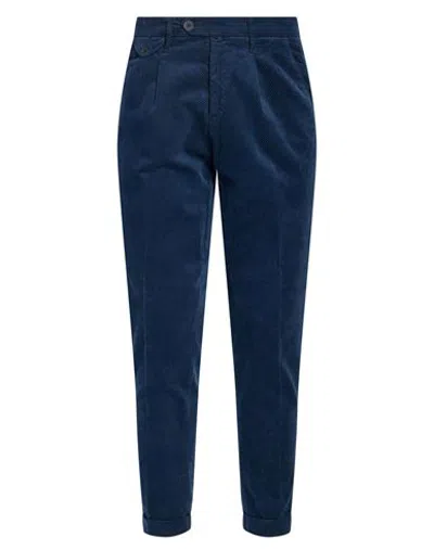 Luca Bertelli Man Pants Navy Size 30 Cotton, Elastane In Blue