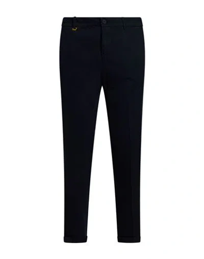 Luca Bertelli Man Pants Navy Size 38 Cotton, Elastane In Blue