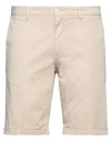 Luca Bertelli Man Shorts & Bermuda Shorts Beige Size 38 Cotton, Elastane