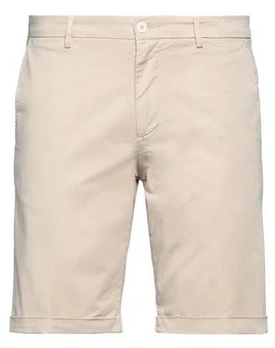 Luca Bertelli Man Shorts & Bermuda Shorts Beige Size 38 Cotton, Elastane In Beige