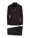Luca Bertelli Man Suit Black Size 44 Polyester, Viscose, Elastane