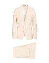 Luca Bertelli Man Suit Cream Size 34 Polyester, Viscose, Elastane In White