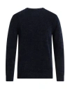 Luca Bertelli Man Sweater Navy Size S Acrylic, Viscose In Navy Blue