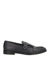 Luca Caracciolo Man Loafers Midnight Blue Size 12 Leather In Blue