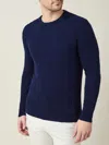Luca Faloni 2-ply Cashmere Cable Knit In Midnight Blue