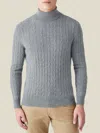 Luca Faloni Roll Neck Jumper In Dolomiti Grey