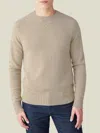 Luca Faloni Country Crew Neck Jumper In Camel Beige