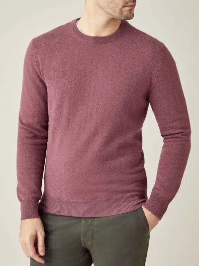 Luca Faloni Classic Crew Neck Jumper In Desert Rose
