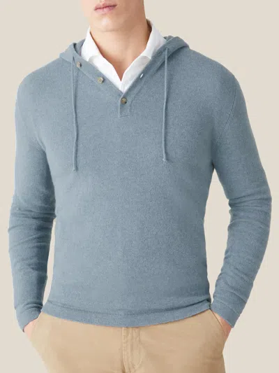 Luca Faloni Hoodie Jumper In French Blue