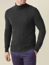 Luca Faloni Roll Neck Jumper In Charcoal Grey