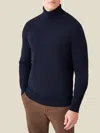 Luca Faloni 2-ply Cashmere Roll Neck In Midnight Blue