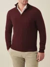 Luca Faloni Quarter-zip Jumper In Lava Red