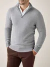 Luca Faloni Quarter-zip Jumper In Misty Grey