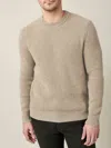 Luca Faloni Classic Crew Neck Jumper In Camel Beige