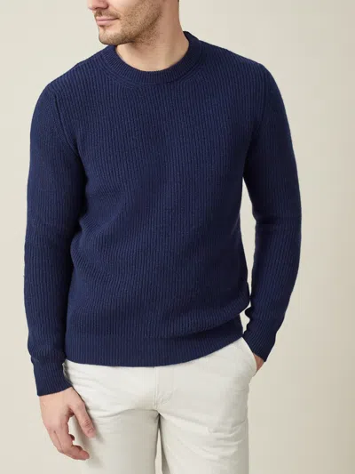 Luca Faloni 4-ply Cashmere Crew Neck In Midnight Blue