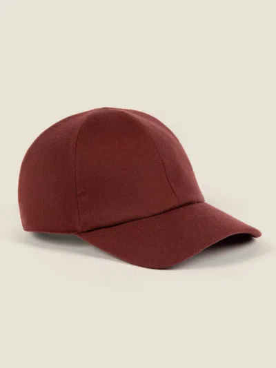 Luca Faloni Baseball Cap In Rust