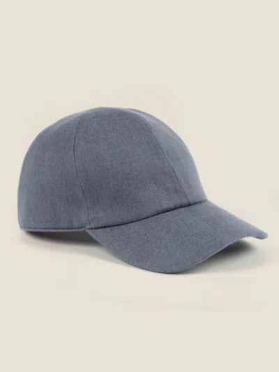 Luca Faloni Baseball Cap In Whale Blue
