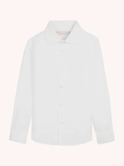 Luca Faloni Boy's Classic Portofino Shirt In White