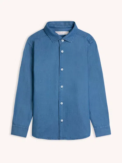 Luca Faloni Boy's Classic Shirt In Classic Blue