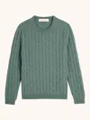 Luca Faloni Boys Crew-neck Jumper In Marine Green