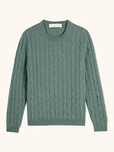 Luca Faloni Boys Crew-neck Jumper In Green