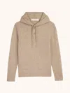 Luca Faloni Boys Hooded Jumper In Camel Beige