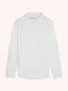 Luca Faloni White Versilia Linen Shirt In White