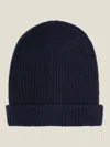 Luca Faloni Cashmere - 4-ply Beanie In Midnight Blue