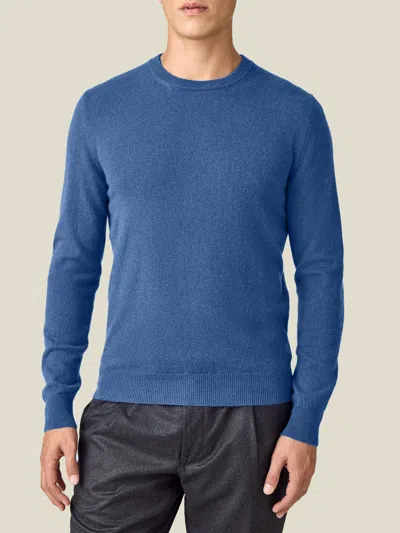 Luca Faloni Cashmere (2-ply) Crew Neck In Blue
