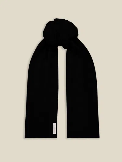Luca Faloni Cashmere (2-ply) Scarf In Black