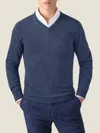 Luca Faloni Cashmere (2-ply) V Neck In Blue