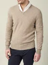 Luca Faloni Cashmere (2-ply) V Neck In Brown