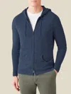 Luca Faloni Cashmere (2-ply) Zip Hoodie In Blue