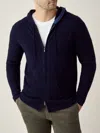 Luca Faloni Cashmere (2-ply) Zip Hoodie In Blue