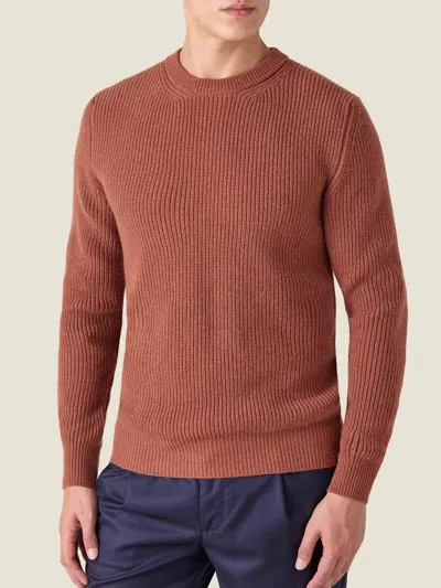 Luca Faloni Cashmere (4-ply) Crew Neck In Brown