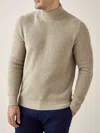 Luca Faloni Cashmere (4-ply) Mock Neck In Brown
