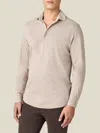 Luca Faloni Cashmere-cotton Polo Shirt In Neutral