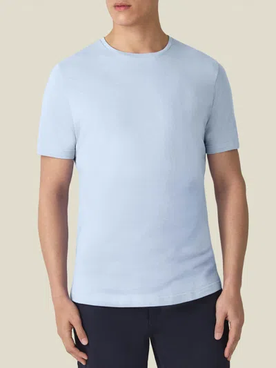 Luca Faloni Cashmere-cotton T-shirt In Blue
