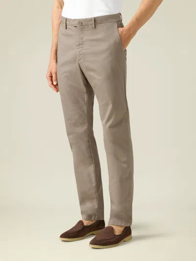 Luca Faloni Cotton - Twill Cortina Chinos In Hazelnut Brown