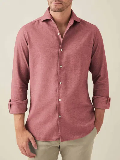 Luca Faloni Cotton (brushed) Classic Shirt In Pink