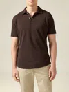 Luca Faloni Cotton Piqué Classic Polo In Brown