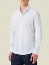 Luca Faloni Cotton Poplin Classic Shirt In White