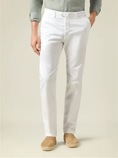Luca Faloni Cotton (whipcord) Lightweight Chinos In White