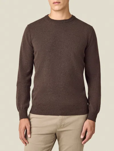 Luca Faloni Cashmere (2-ply) Crew Neck In Brown