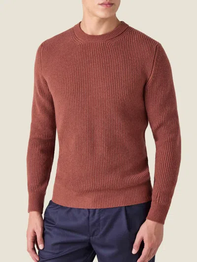 Luca Faloni Crew Neck In Rust