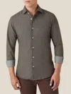 Luca Faloni Denim Classic Shirt In Brown