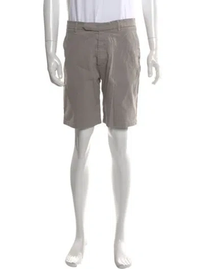 Pre-owned Luca Faloni Flat Front Shorts In Gray